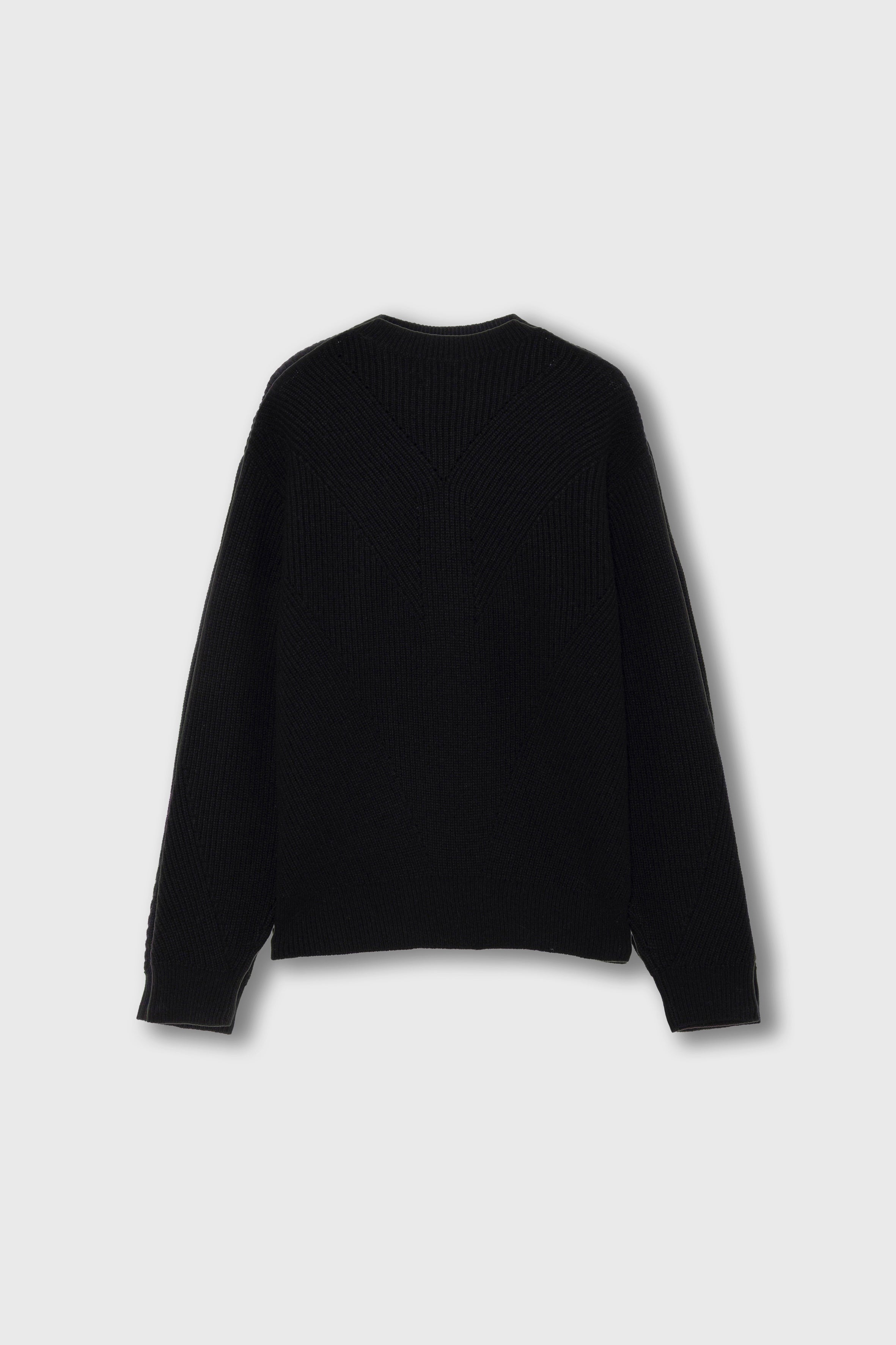 HALF CARDIGAN STITCH PULLOVER