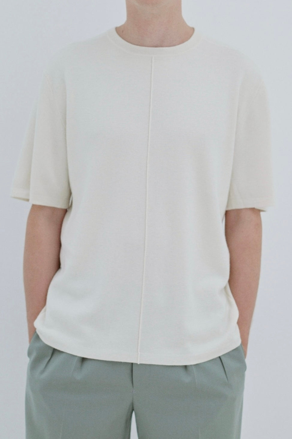 SILK CASHMERE HALF SLEEVE T-SHIRTS