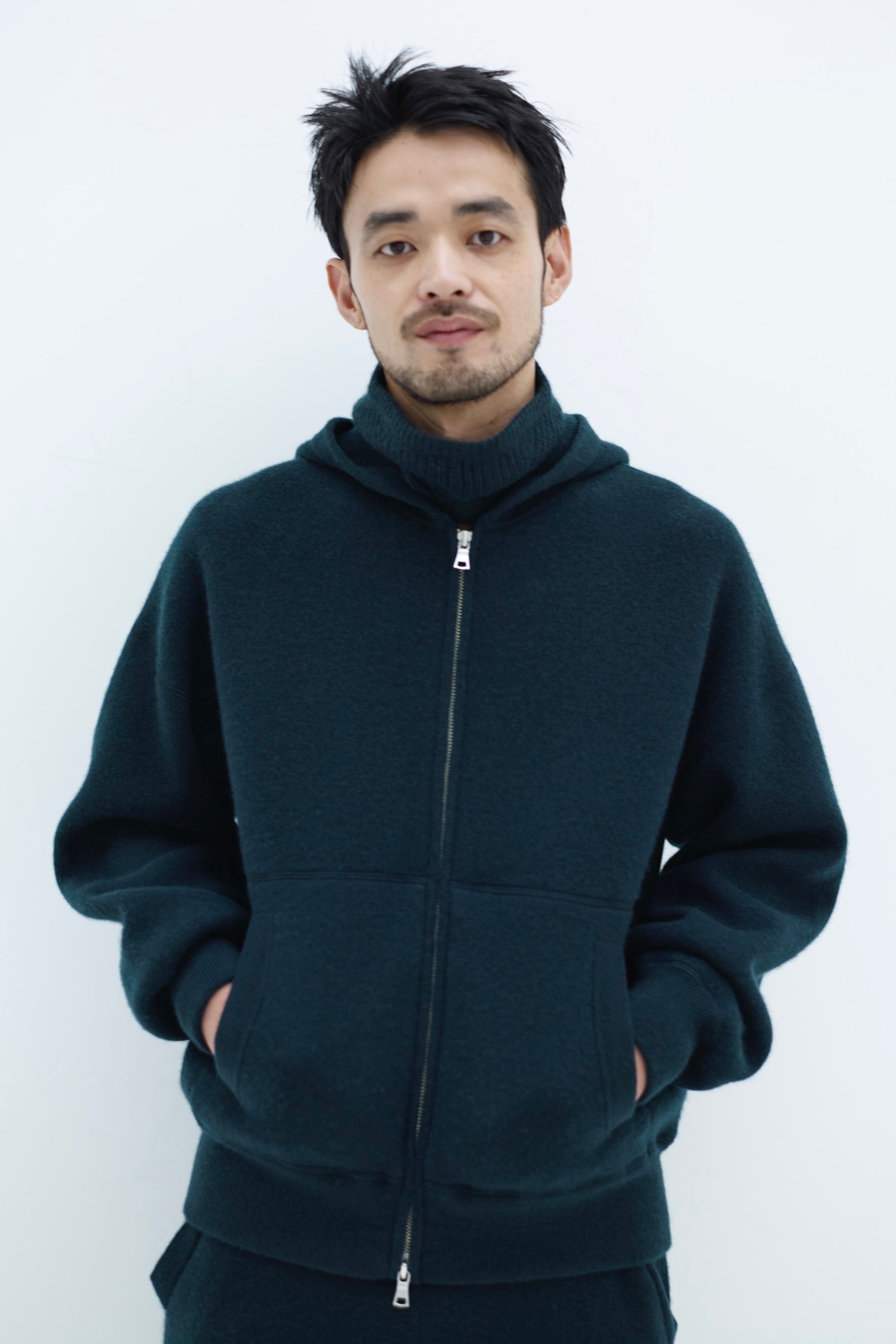 DOUBLE FACE CASHMERE HOODIE