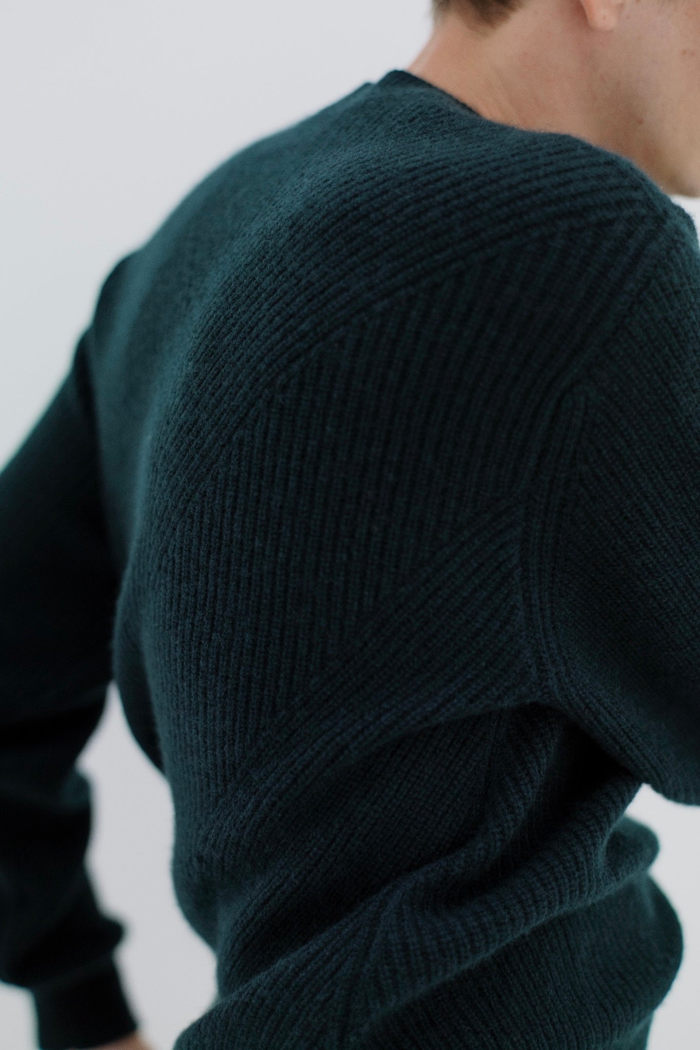 HALF CARDIGAN STITCH PULLOVER