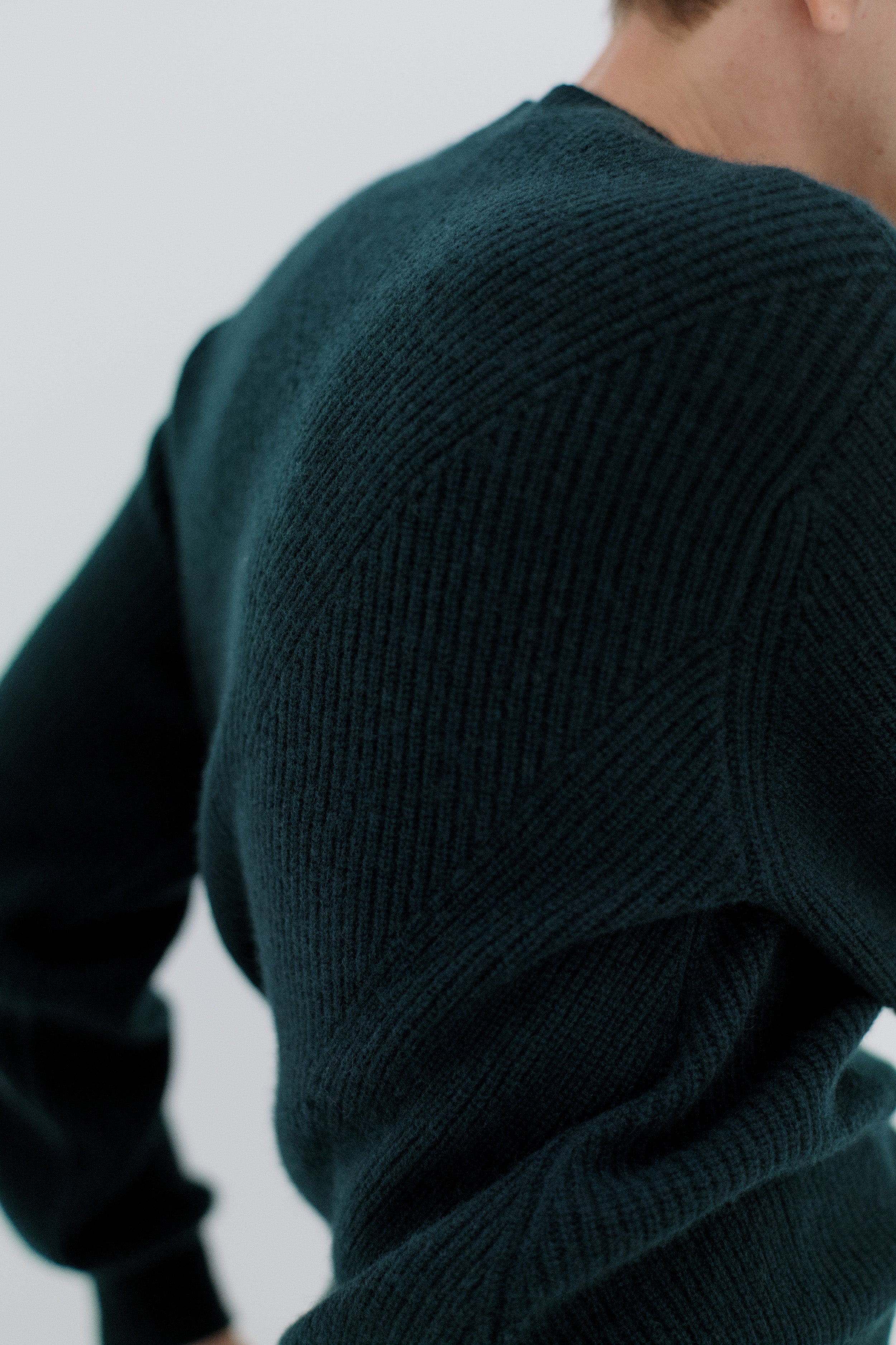 HALF CARDIGAN STITCH PULLOVER