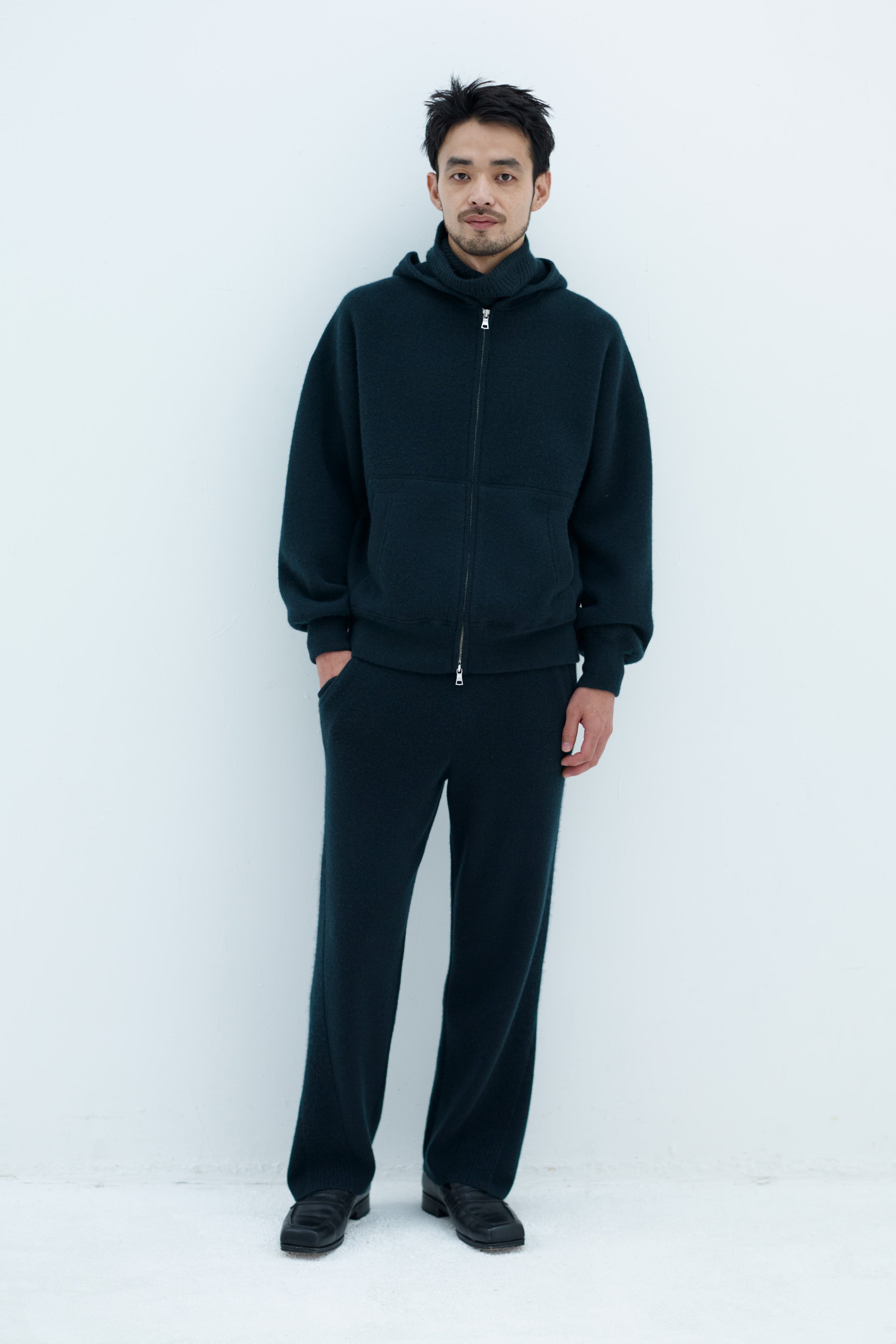 DOUBLE FACE CASHMERE HOODIE