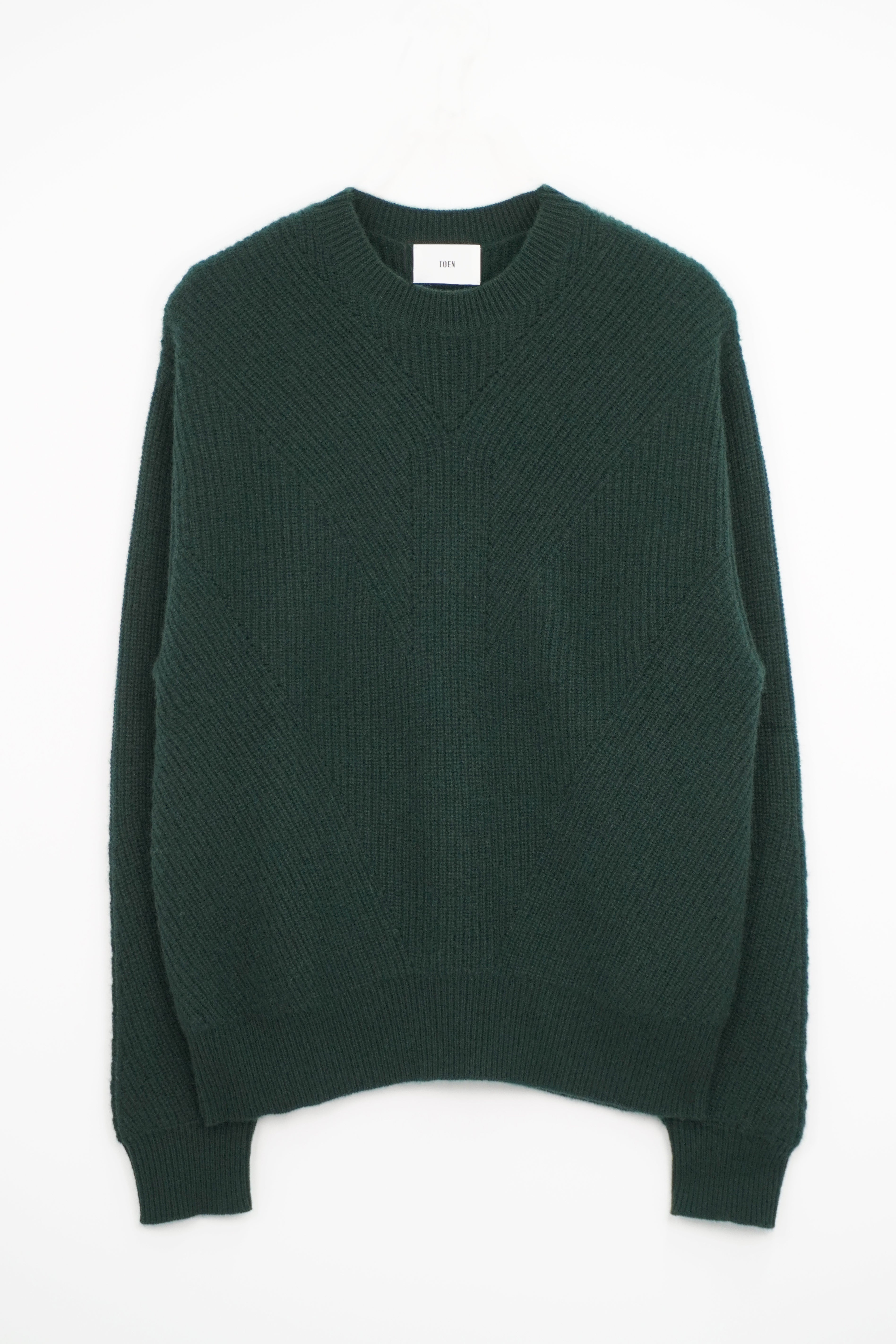 HALF CARDIGAN STITCH PULLOVER