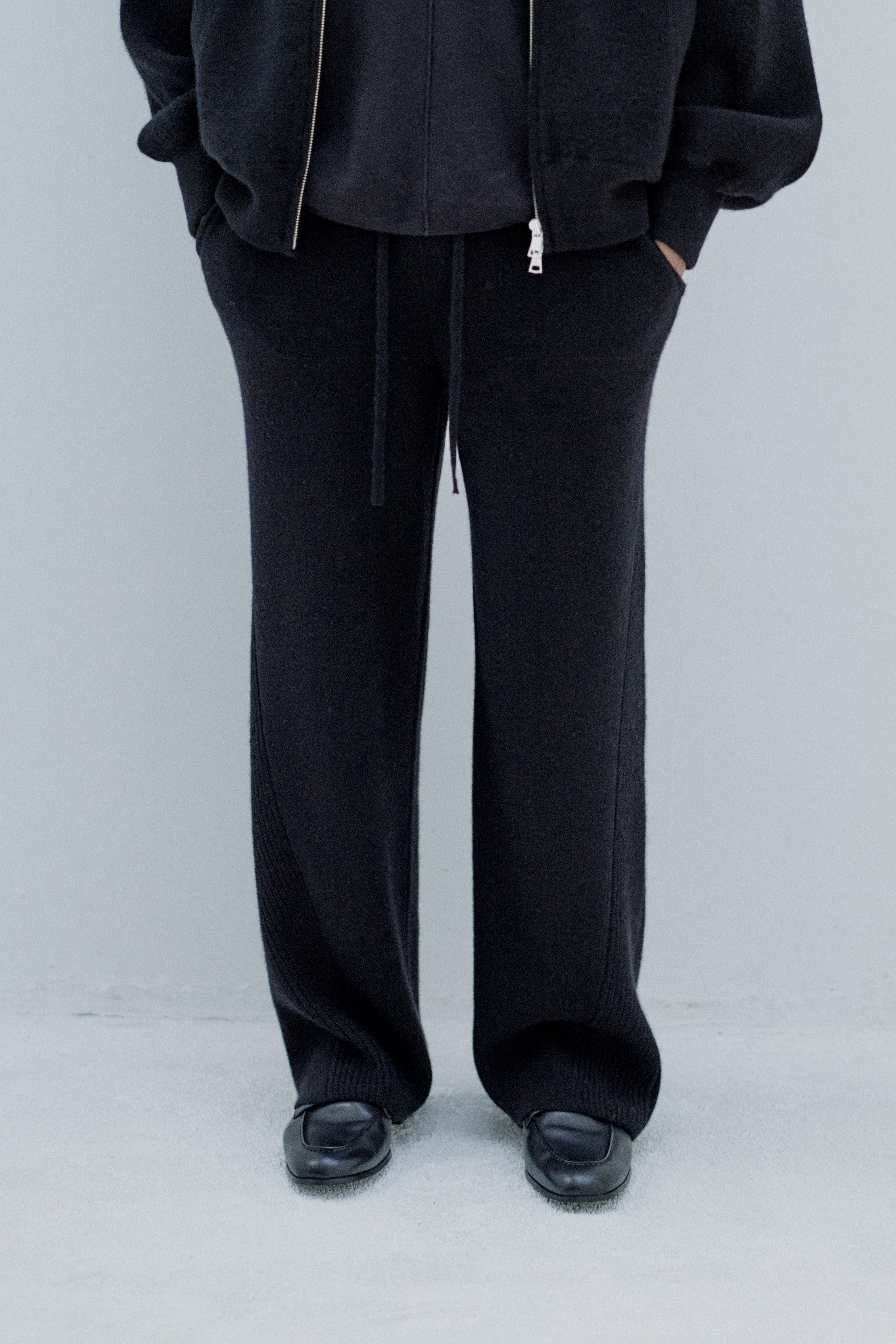 CASHMERE SIDELINE SWEAT TROUSERS