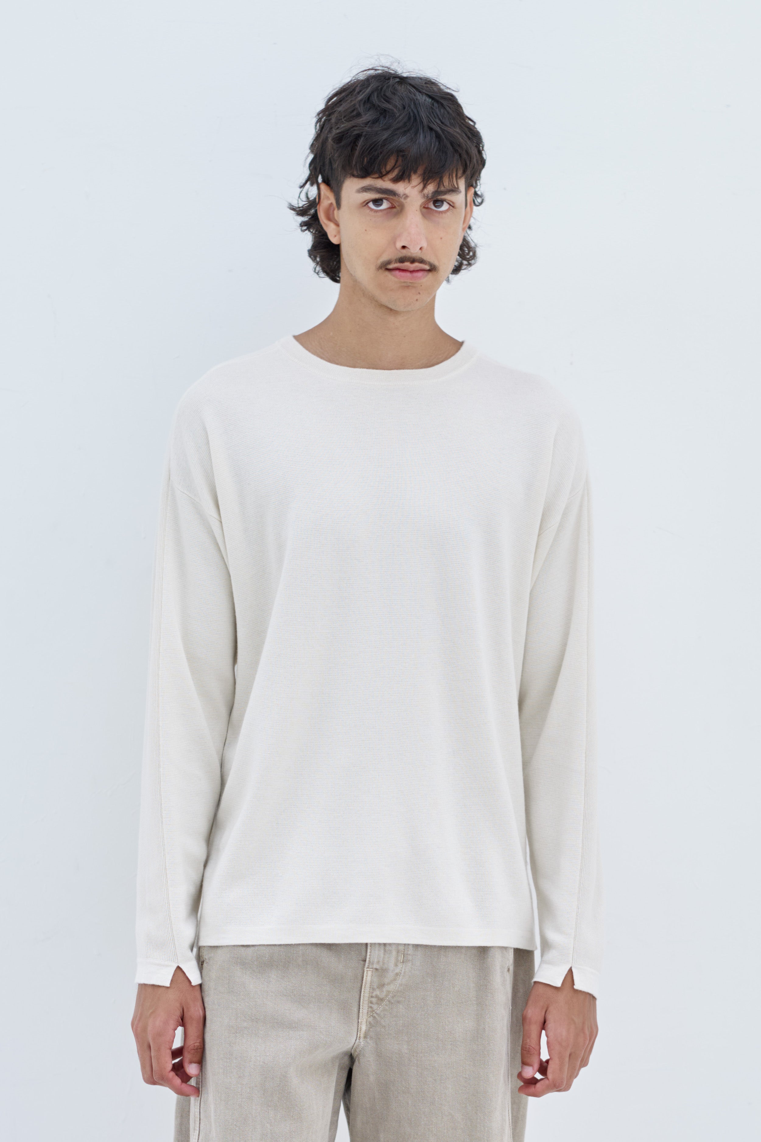 SILK CASHMERE LONG SLEEVE T-SHIRTS