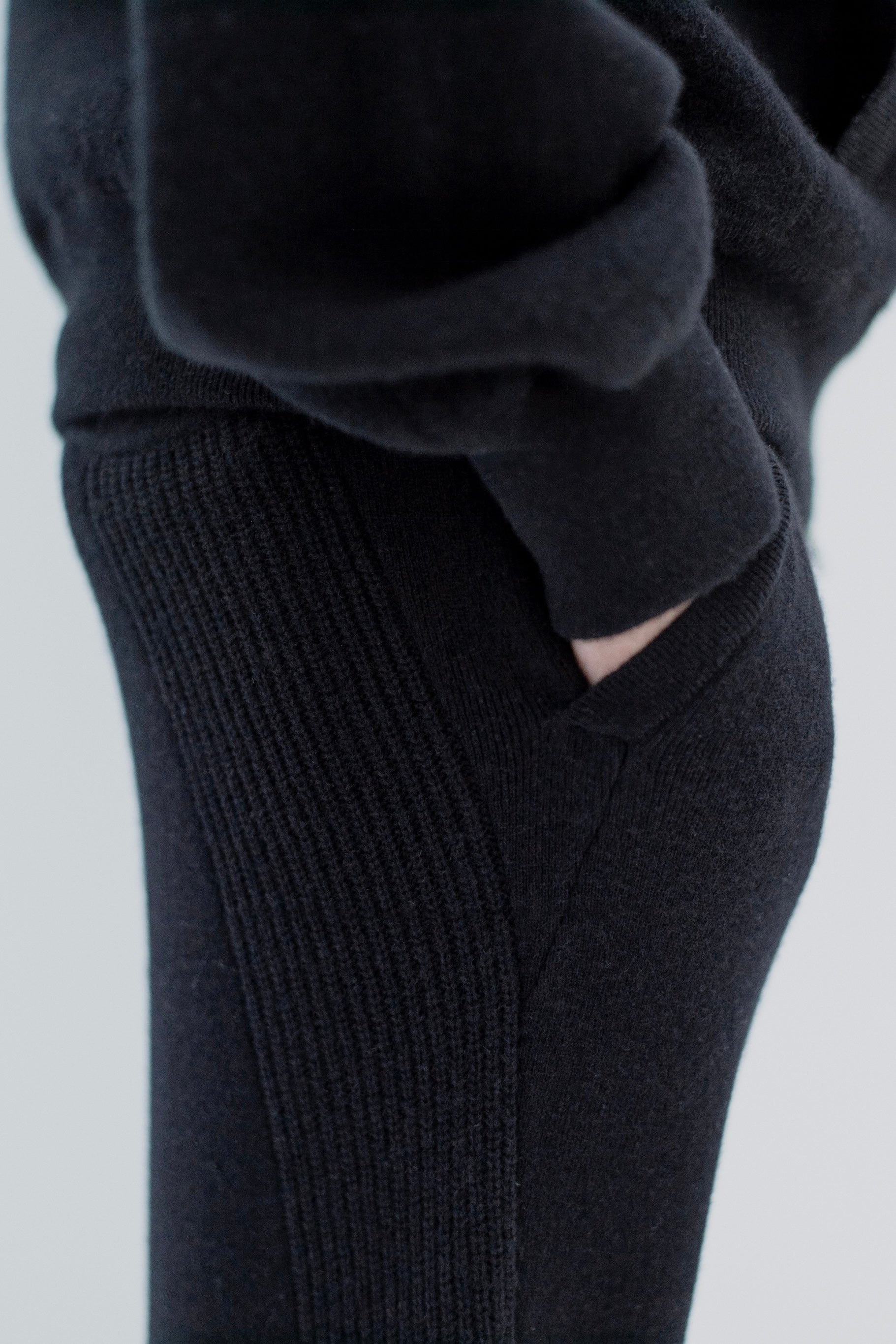 CASHMERE SIDELINE SWEAT TROUSERS