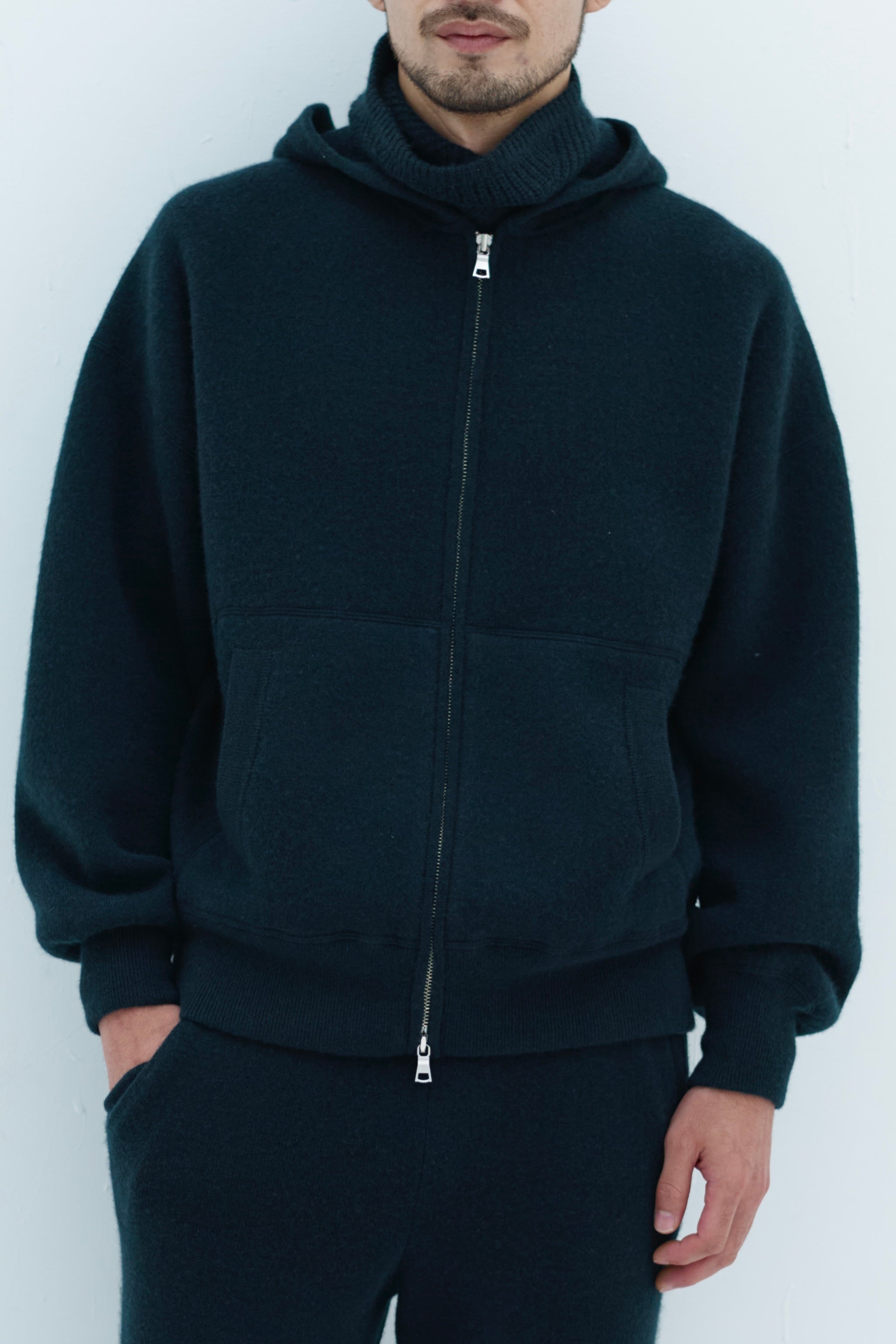 DOUBLE FACE CASHMERE HOODIE