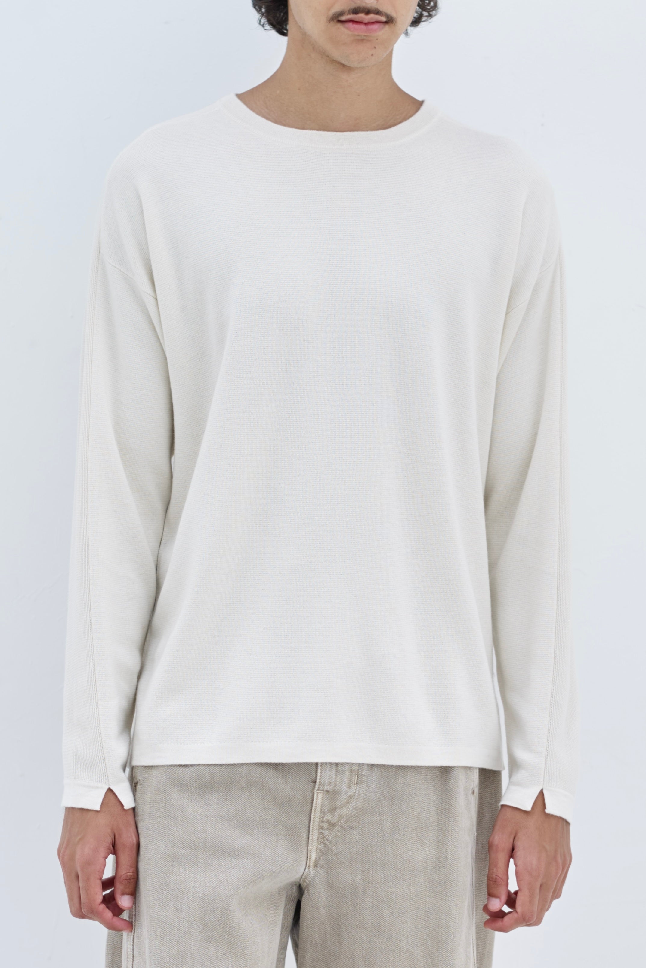 SILK CASHMERE LONG SLEEVE T-SHIRTS
